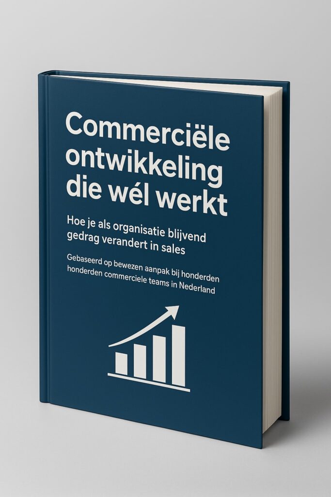 Cover afbeelding Mockup van het whitepaper ‘Commerciële ontwikkeling die wél werkt’ van 4 Your Talent.